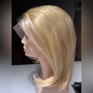 💯% 14” HUMAN Hair, Bob Cut, Blonde